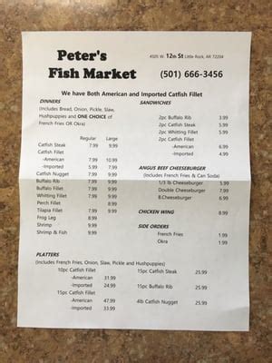 peter's fish market menu.